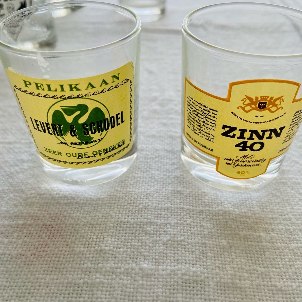4 Glass Shot Cups from Europe - Picture 4 of 8